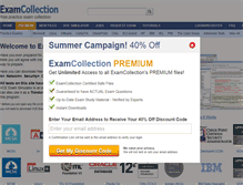 Tablet Screenshot of examcollection.com